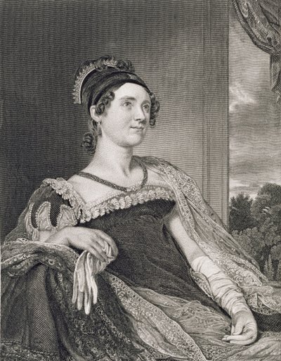 Louisa Catherine Adams, engraved by G.F. Storm by Charles Robert Leslie